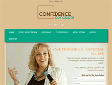 Tablet Screenshot of confidenceconcepts.com
